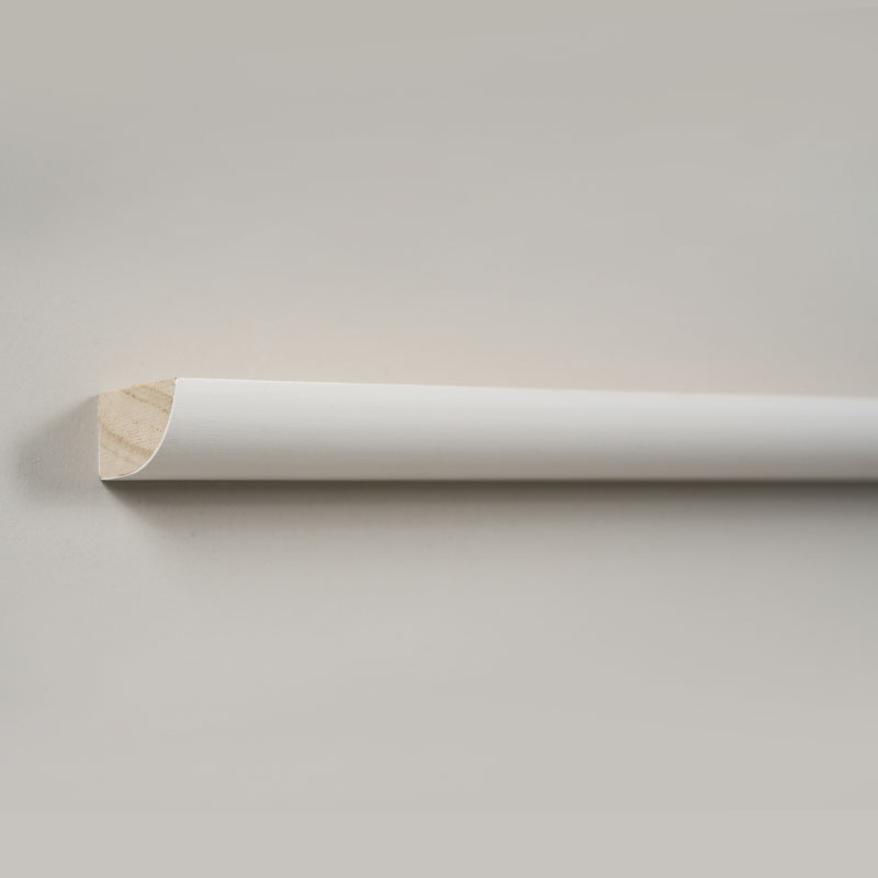 قالب‌گیری گرد کاج (پرکننده و سفید مروارید) 1/2 اینچ x 3/4 اینچ