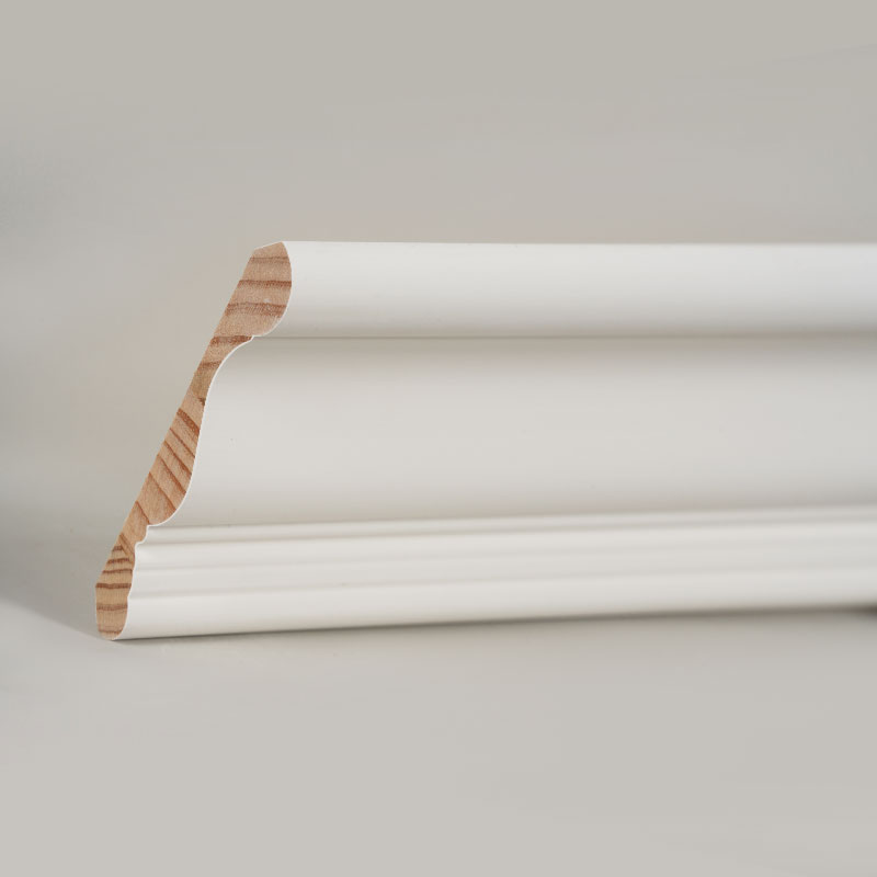 قالب گیری تاج چوب کاج (پرکننده با پرکننده و سفید مروارید) 3/5 اینچ × 4 1/4 اینچ