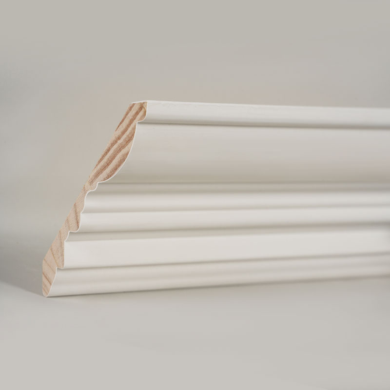 قالب‌گیری تاج چوب کاج (پرکننده با پرکننده و سفید مروارید) 3/5 اینچ × 4 1/2 اینچ