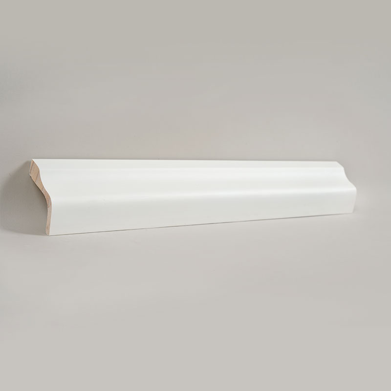 تخته دامن چوب کاج (پرکننده با پرکننده + رنگ) - سفید 1 1/2 'x2 1/6'