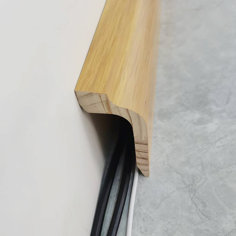 تخته دامن چوب کاج (پیچیده شده با روکش بلوط سفید + رنگ) - رنگ بلوط 1 1/2 'x2 1/6'